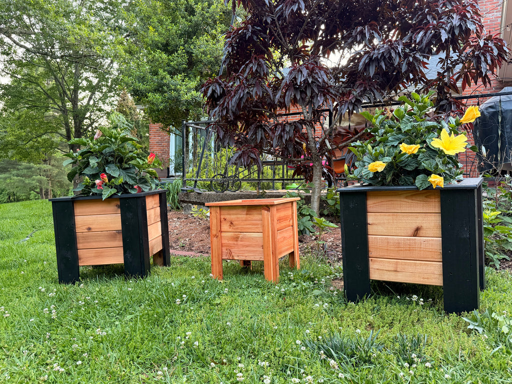 Handcrafted Raised Cedar Planter