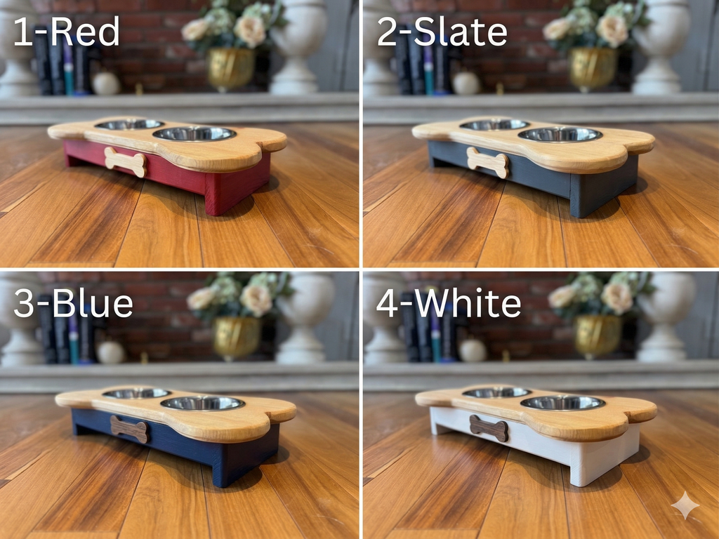 4” Feeding Stand double bowl