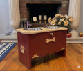 15” Feeding Stand Double bowl & Storage