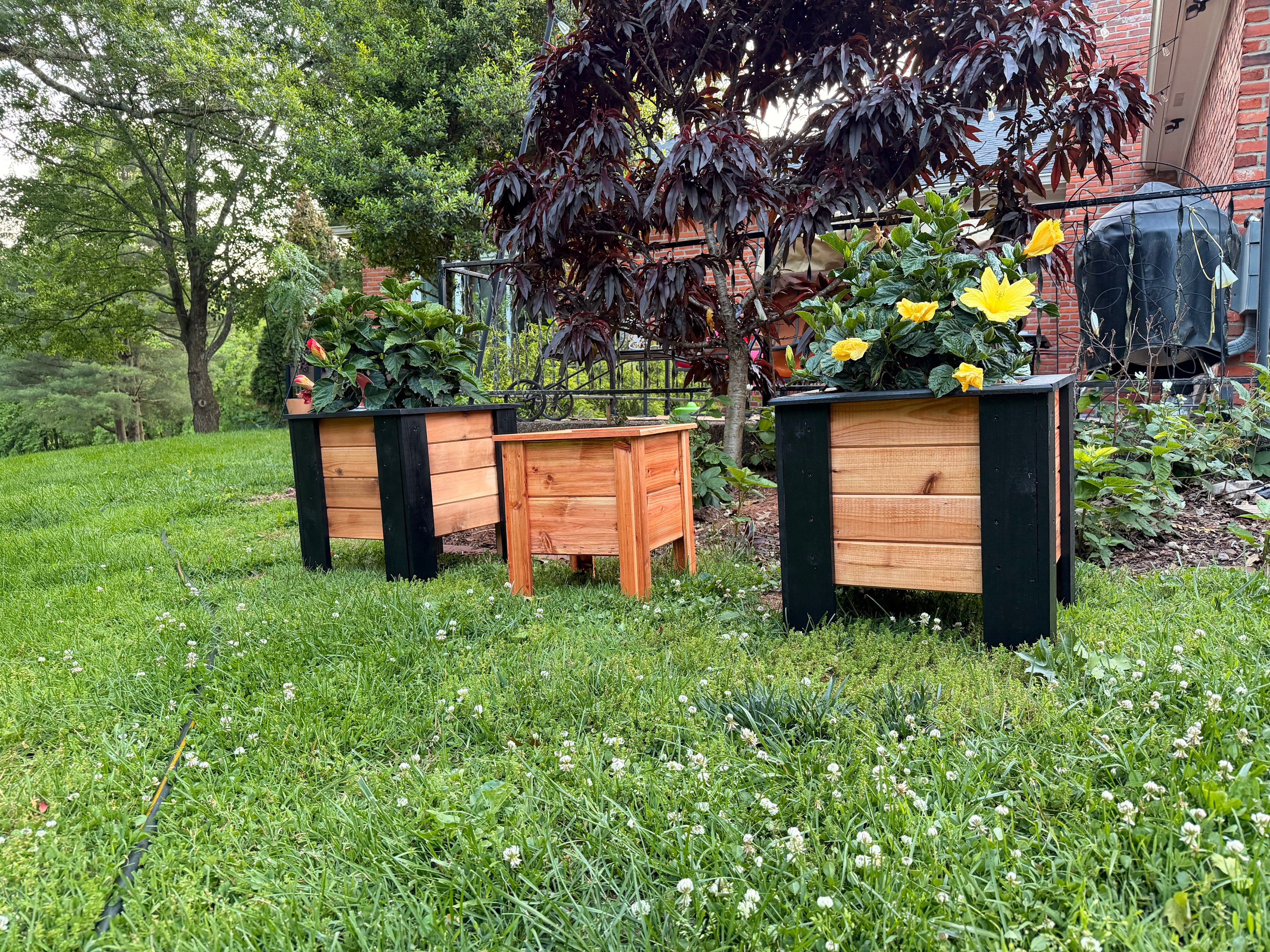 Handcrafted Raised Cedar Planter