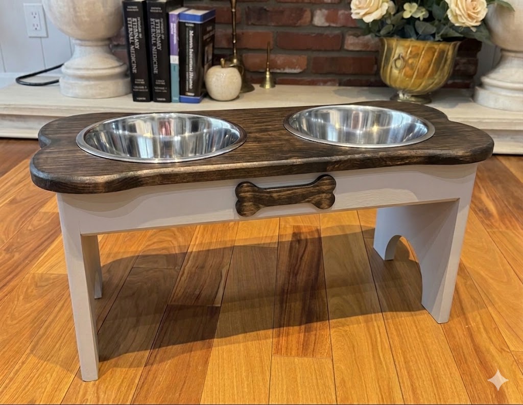 15” Feeding Stand Double bowl